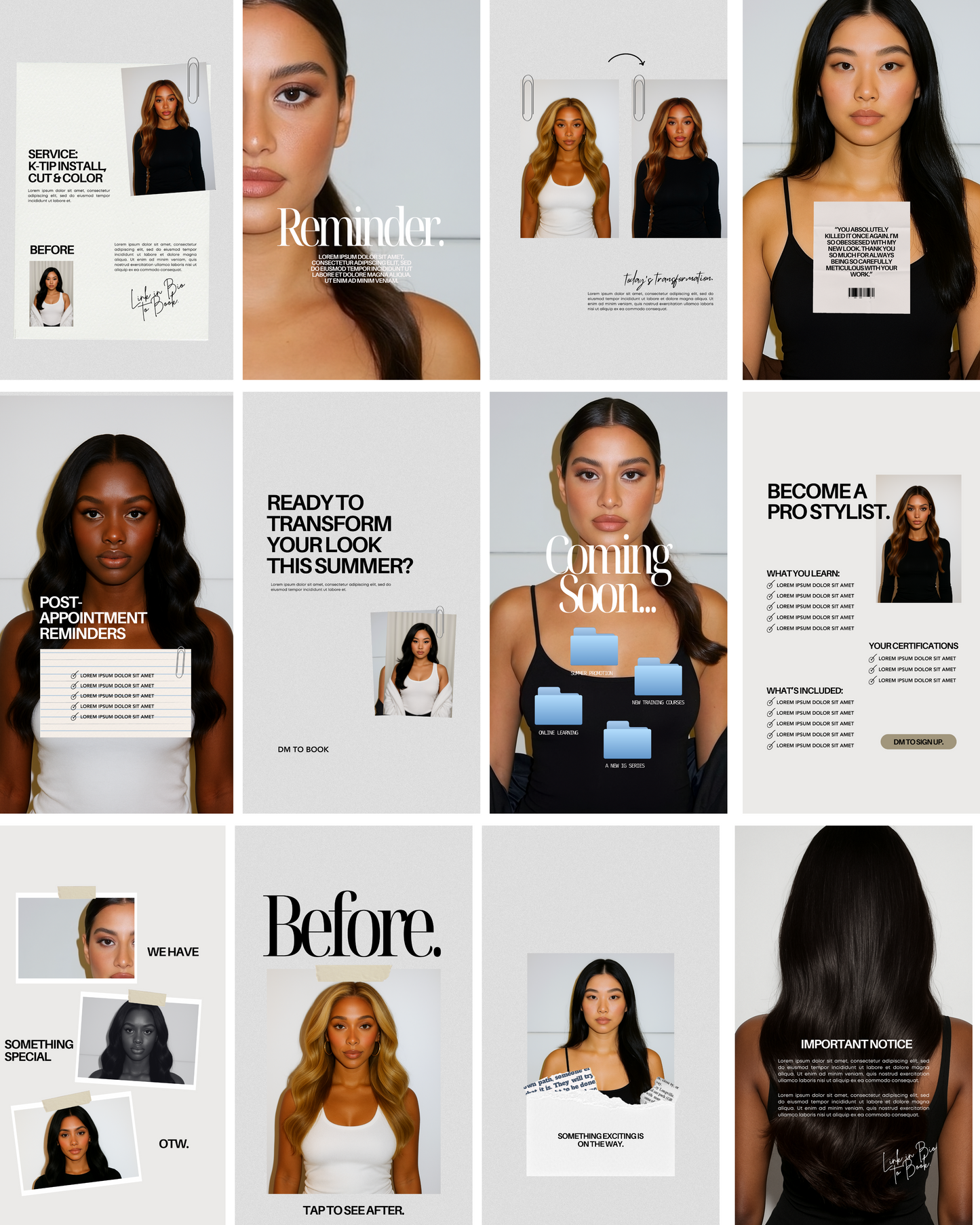The "Minimalist Studio" Canva Story-Post Templates